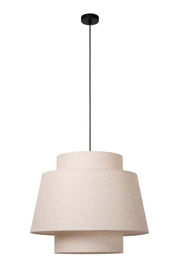 Lucide TRIBUTE - Pendelleuchten - Ø 60 cm - 1xE27 - Beige - ausgeschaltet
